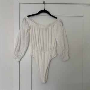 Sabo Skirt White Eyelet Bodysuit
